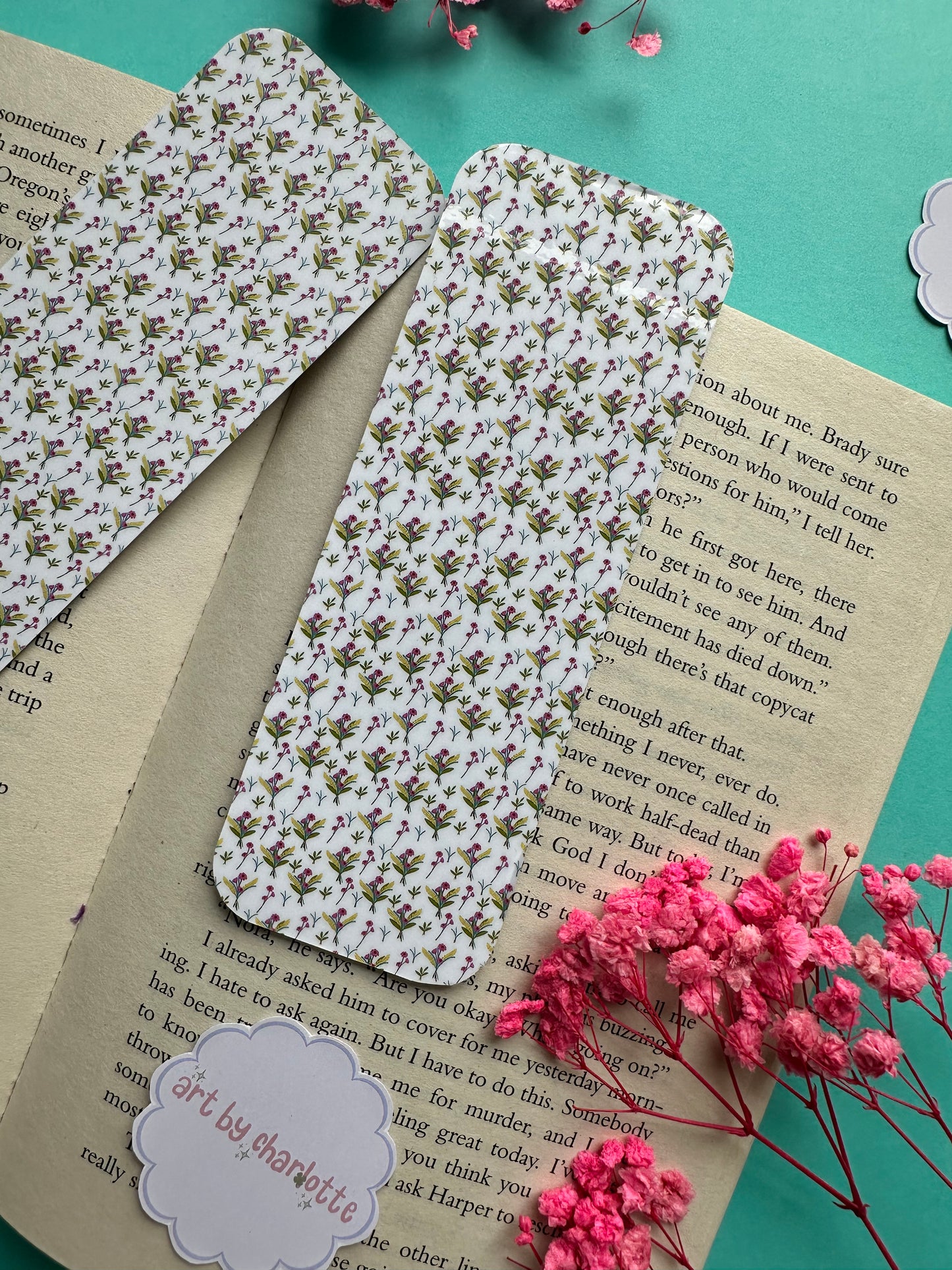 'A Lovely Bunch' Bookmark - Art by Charlotte #