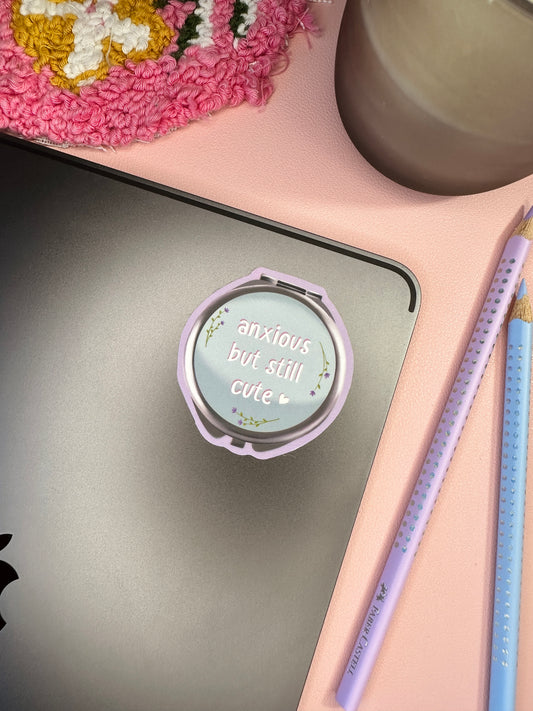 Anxious but still cute sticker