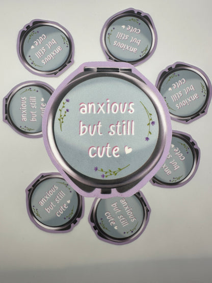 Anxious but still cute sticker