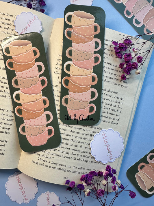 'Anybody for a cuppa?' Bookmark - Art by Charlotte #