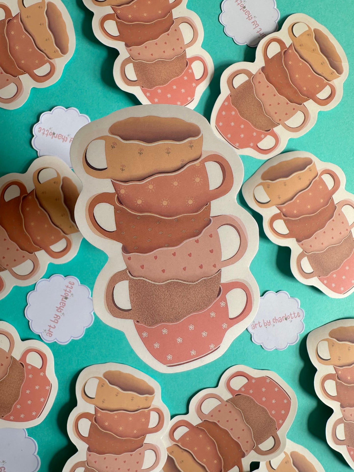 ‘Anybody for a cuppa?’ Sticker - Art by Charlotte #