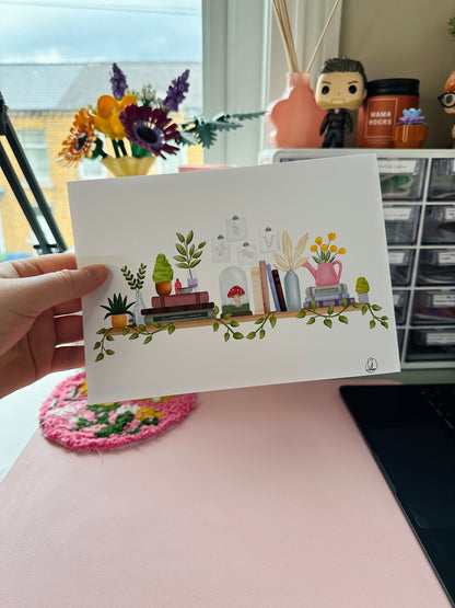 'A plant lovers shelf' Print