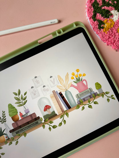 'A plant lovers shelf' Print