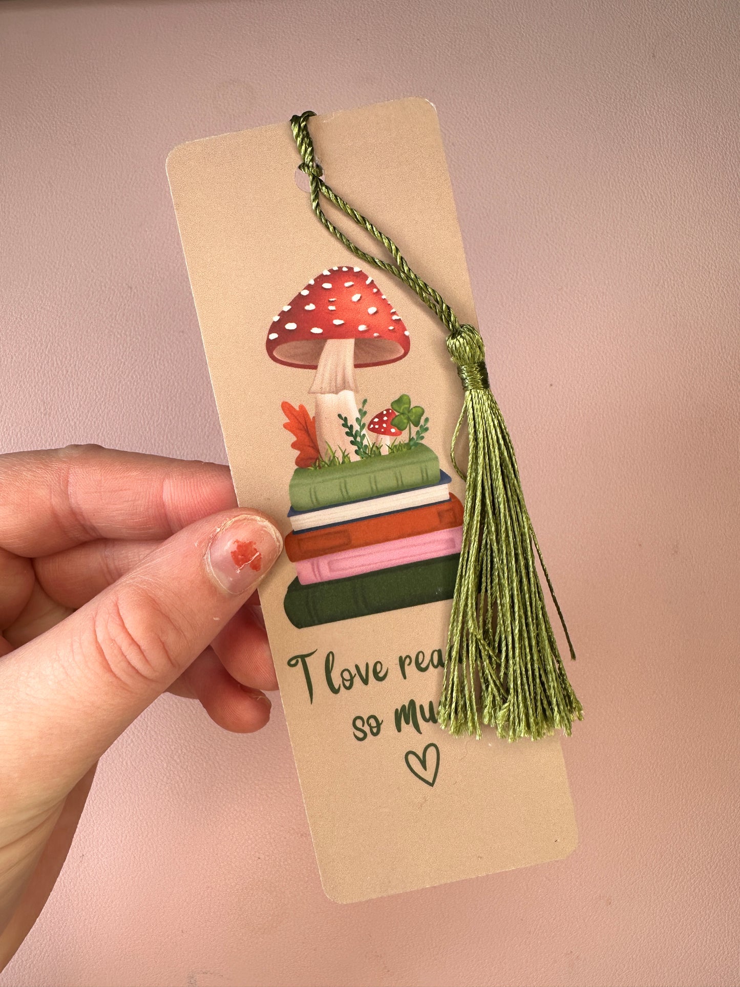 'I love reading so mush' Bookmark