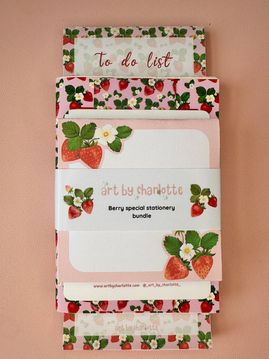 'Berry Special' Fruity stationery pack