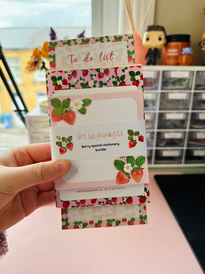 'Berry Special' Fruity stationery pack