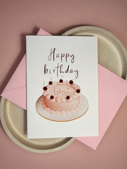 Birthday cake card