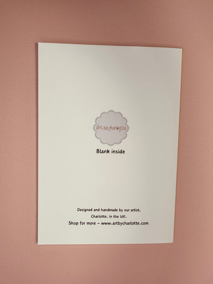 A birthday toast card