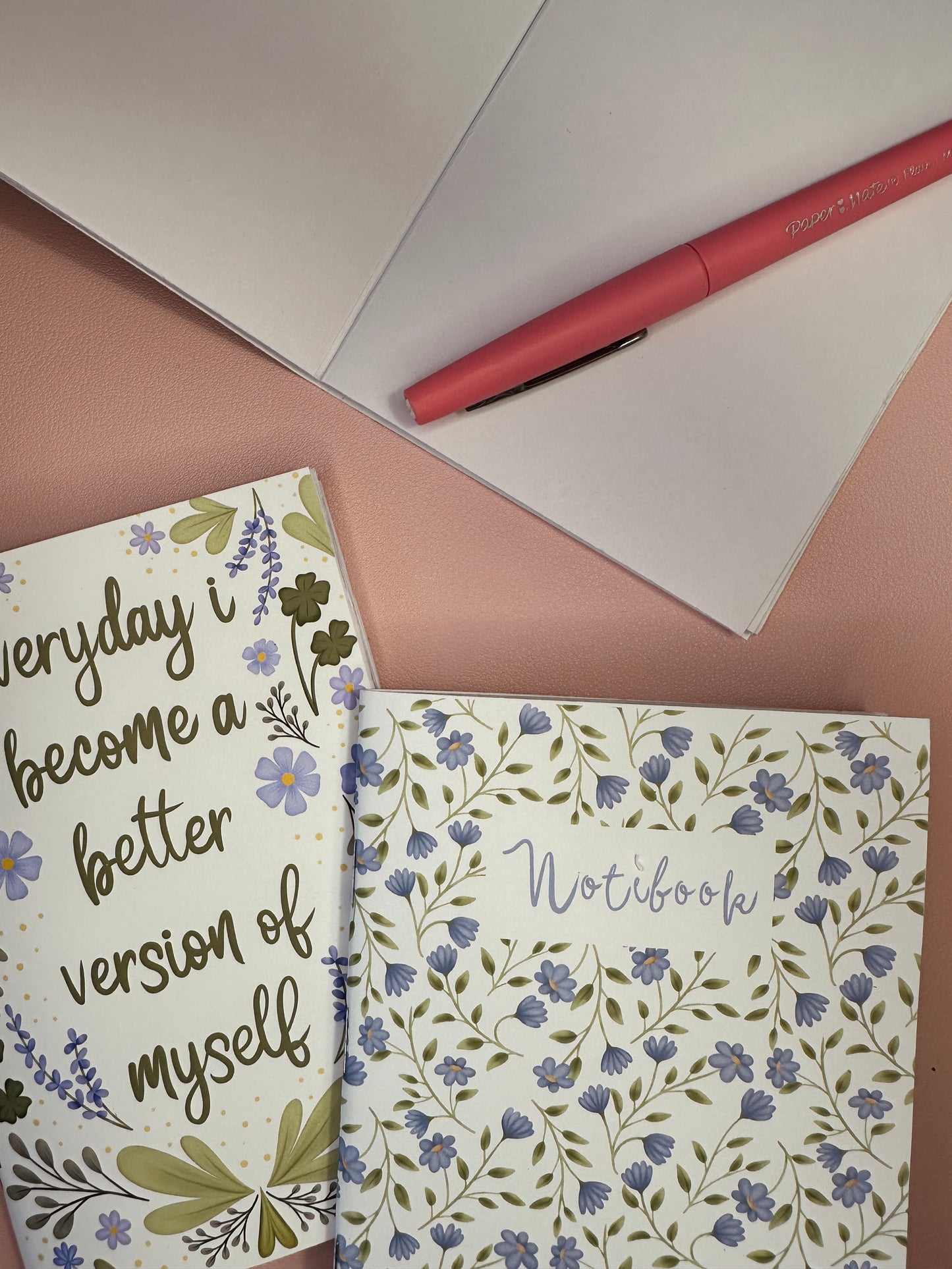 Blue and Green spring notebooks - Pack of 3