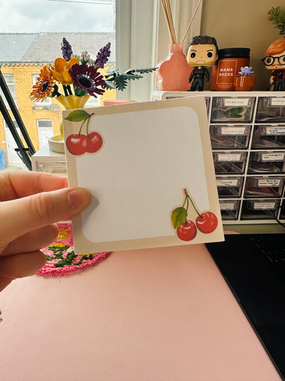 'Cherry-ish us' mini memo-pad