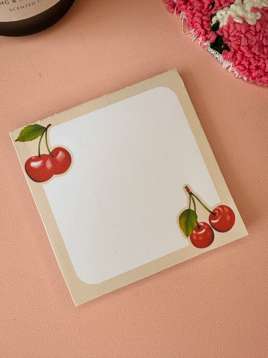 'Cherry-ish us' mini memo-pad