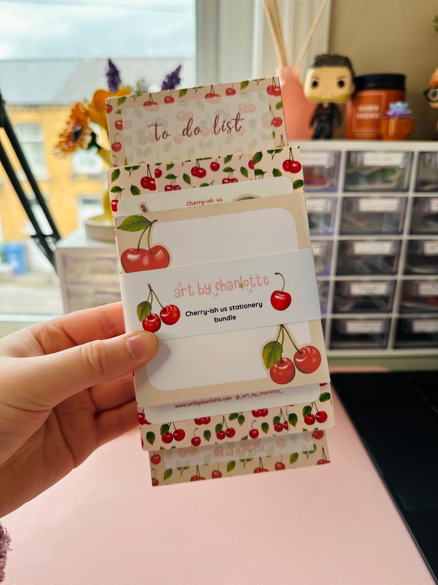 'Cherry-ish us' Fruity stationery pack