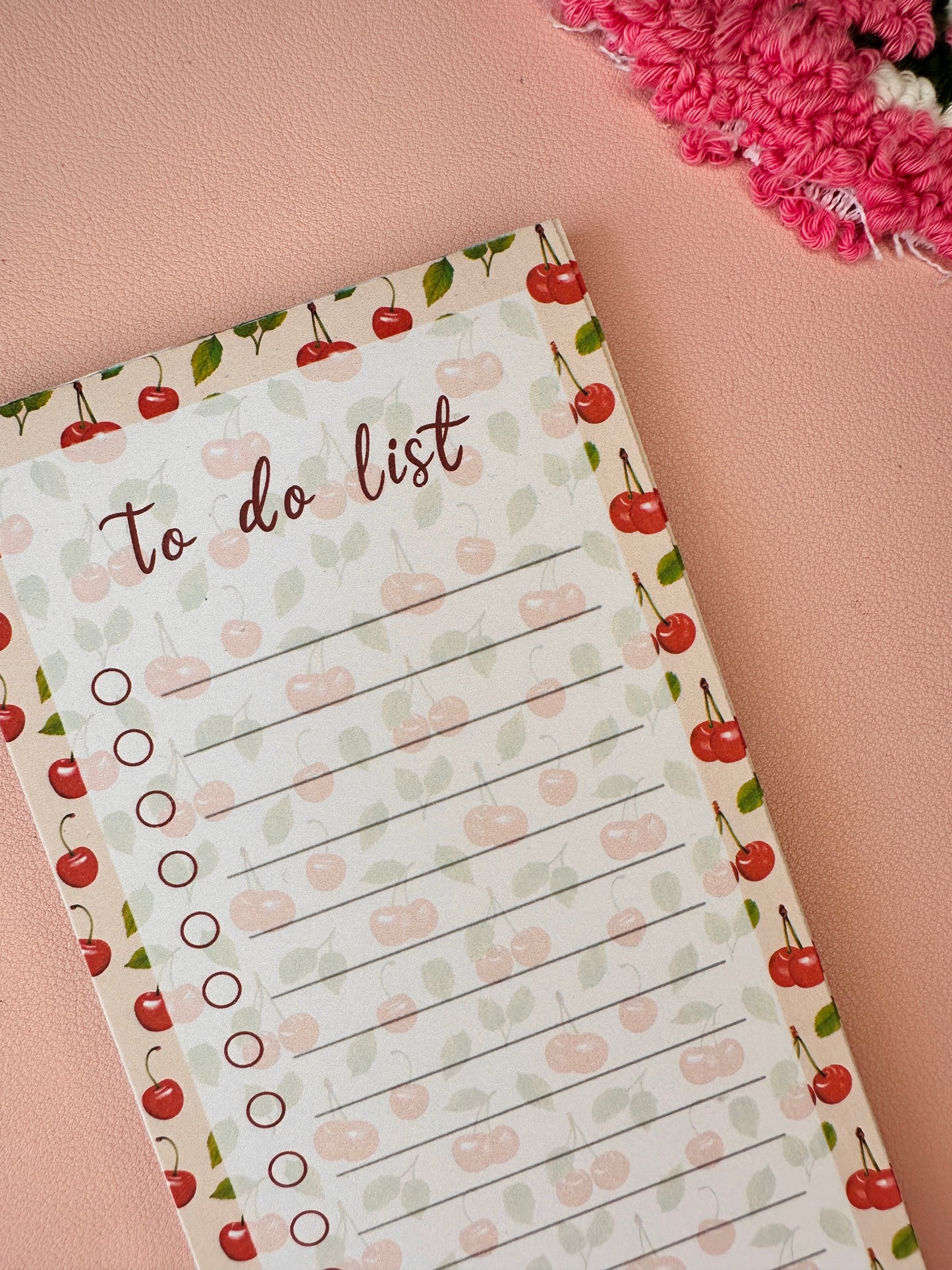 'Cherry-ish us' to do list
