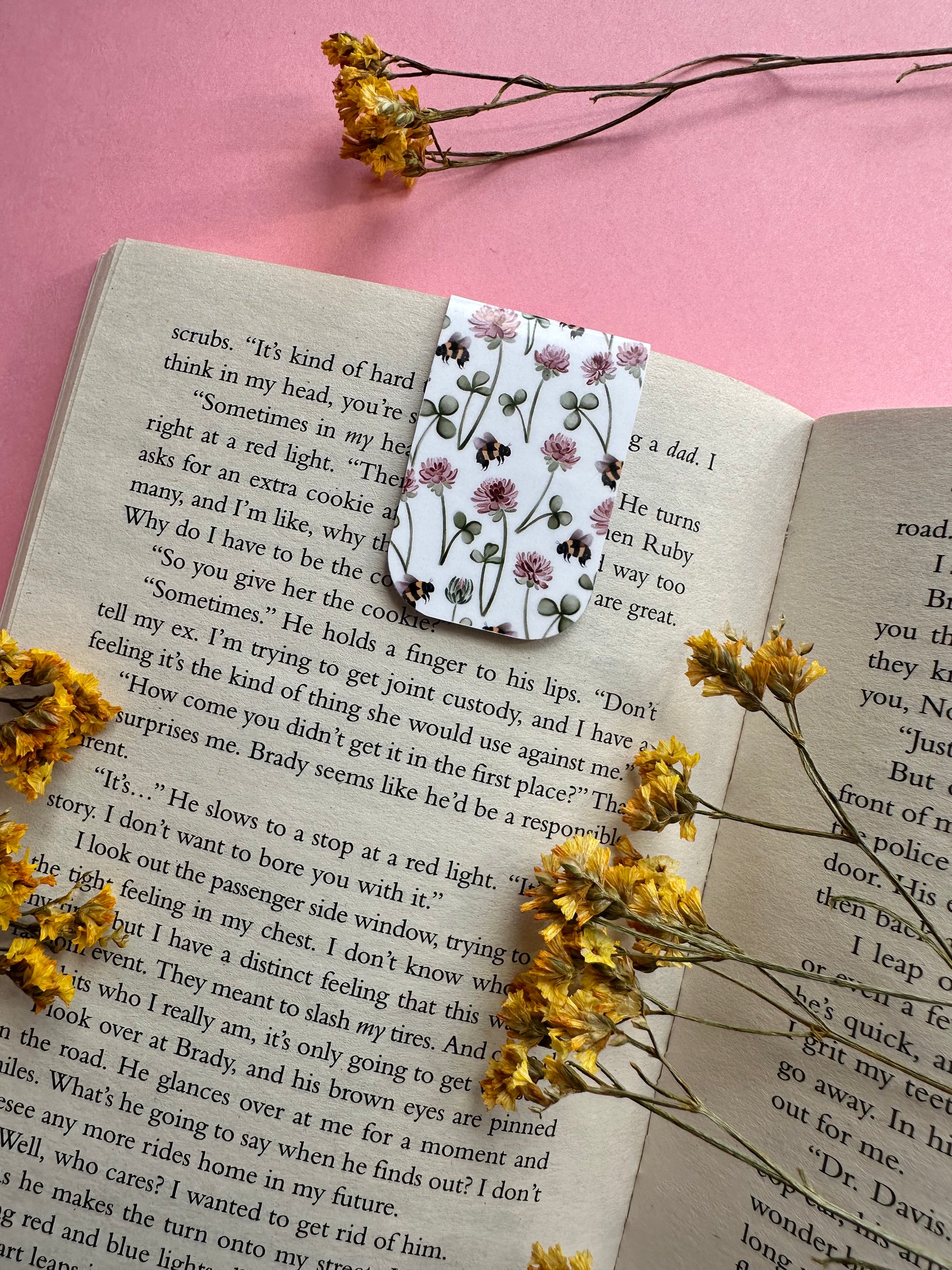 Nature pattern magnetic bookmarks - Art by Charlotte #