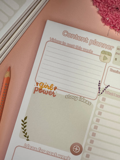 A5 Content planner