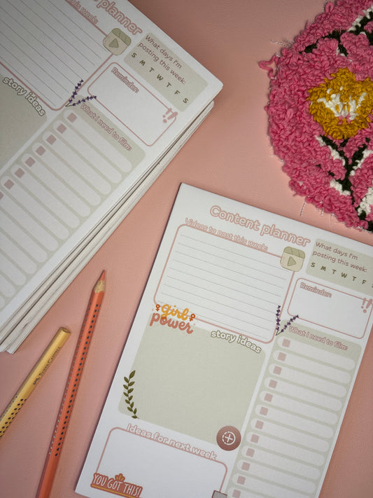 A5 Content planner