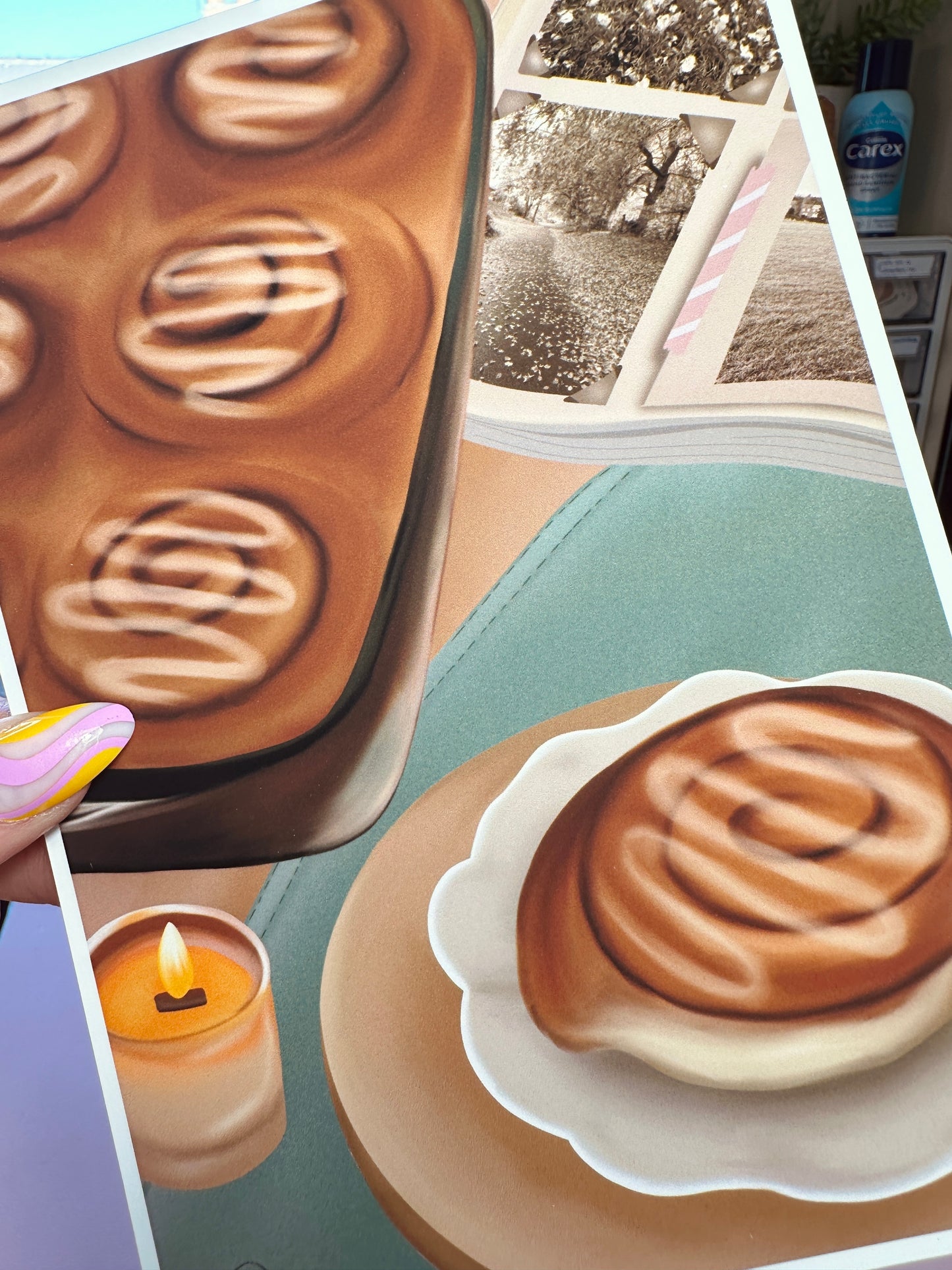 Cosy cinnamon print