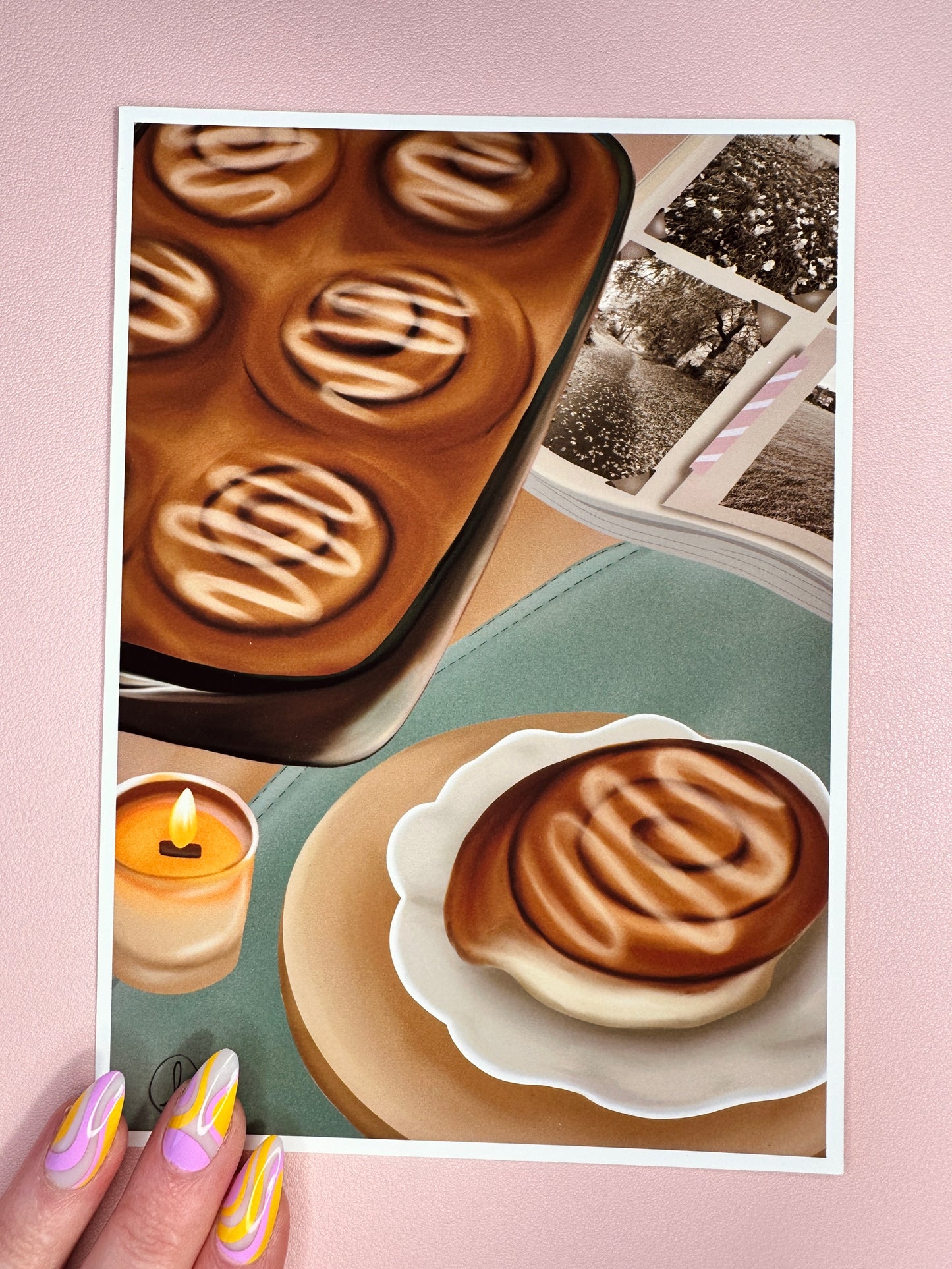 Cosy cinnamon print