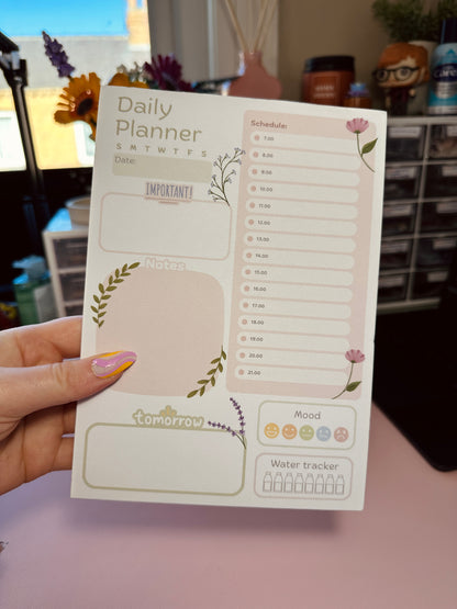 A5 Floral daily planner