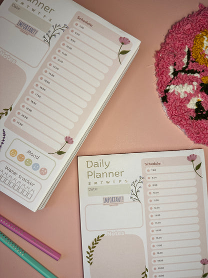 A5 Floral daily planner