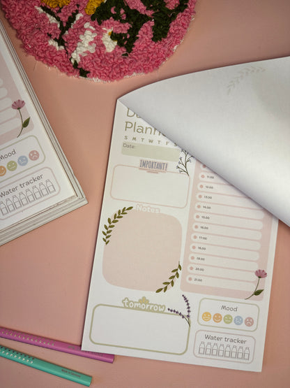 A5 Floral daily planner