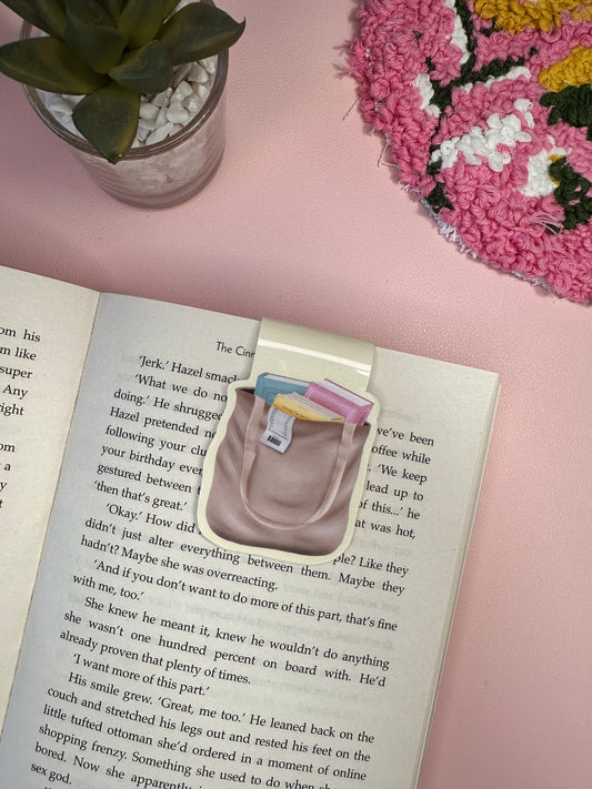 'Don't look at the receipt' magnetic bookmark