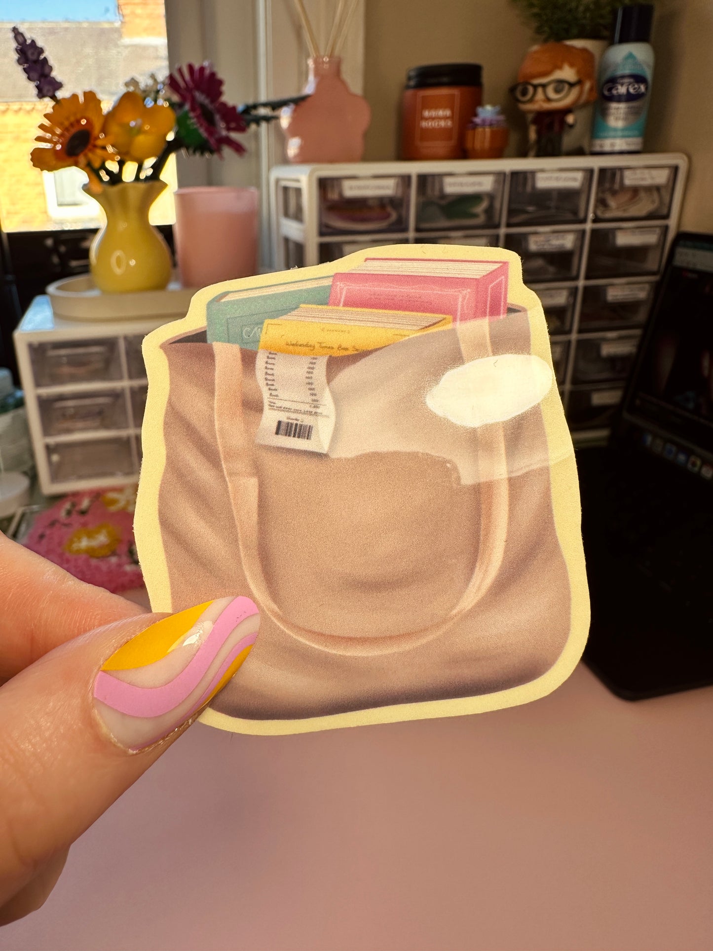 'Don't look at the receipt' sticker