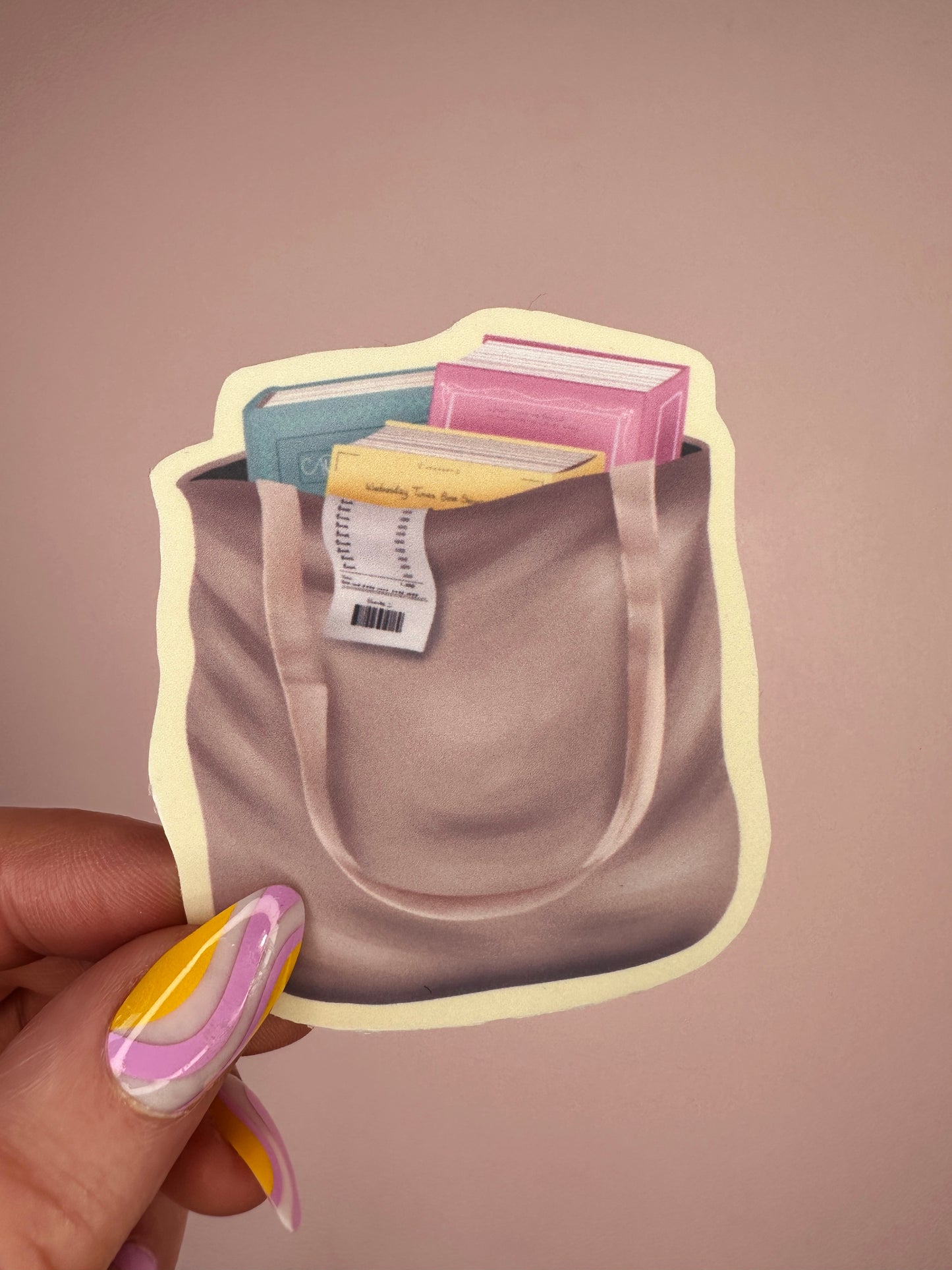 'Don't look at the receipt' sticker