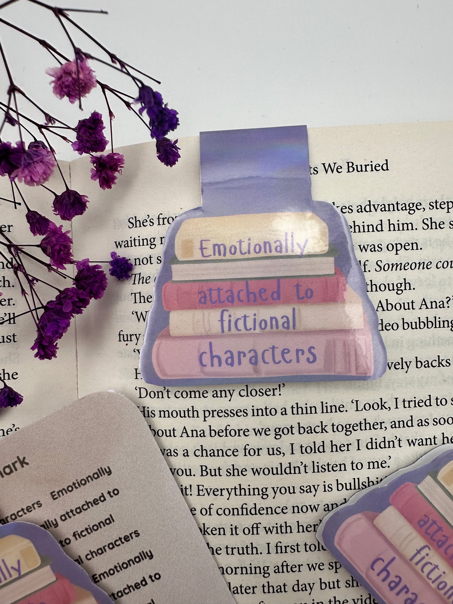 Emotionally attached to fictional characters magnetic bookmark