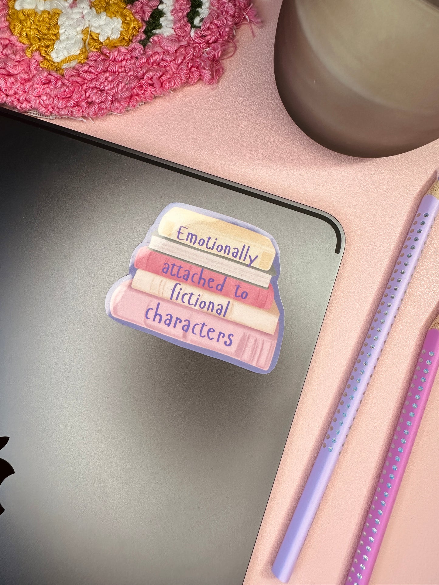 'Emotionally attached to fictional characters' sticker