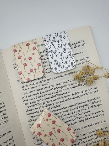 Floral magnetic bookmarks - Pack of 2