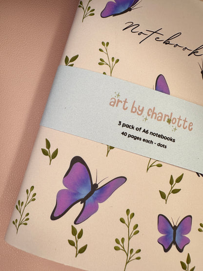 Floral notebooks - Pack of 3