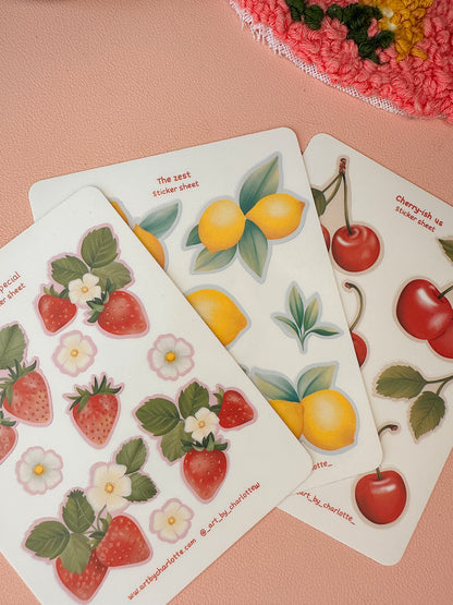 'A Little Fruity' Sticker sheet bundle