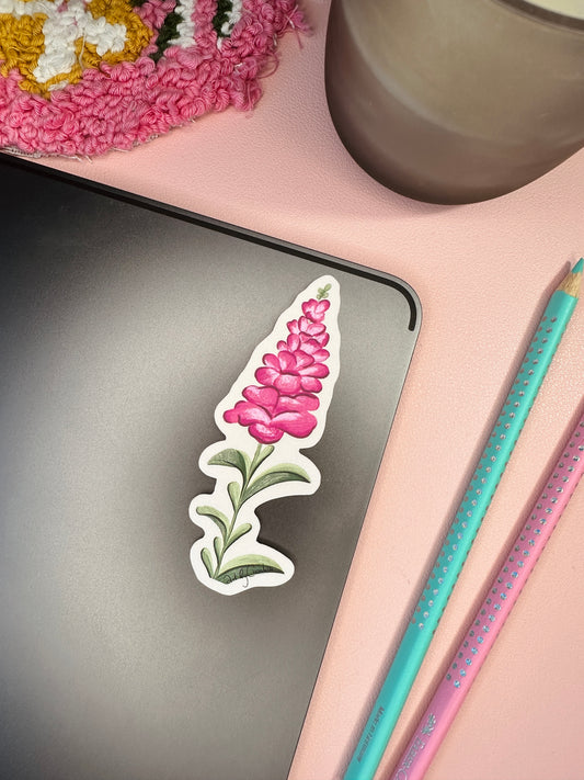 Gallery pink sticker