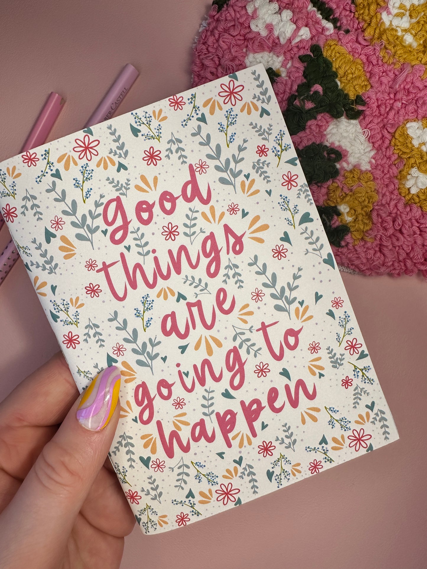 Pink spring notebooks - Pack of 3