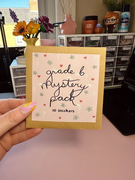 'Grade B Mystery Packs - 10 stickers'