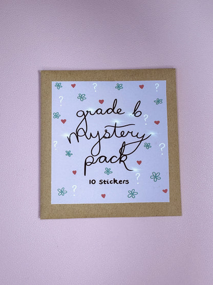 'Grade B Mystery Packs - 10 stickers'