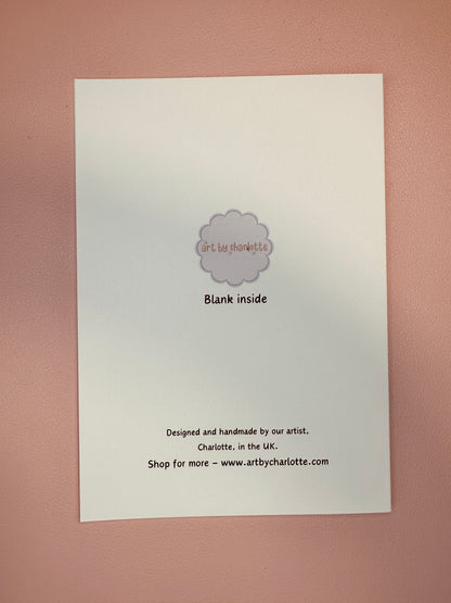 'Home is where mum is' greetings card
