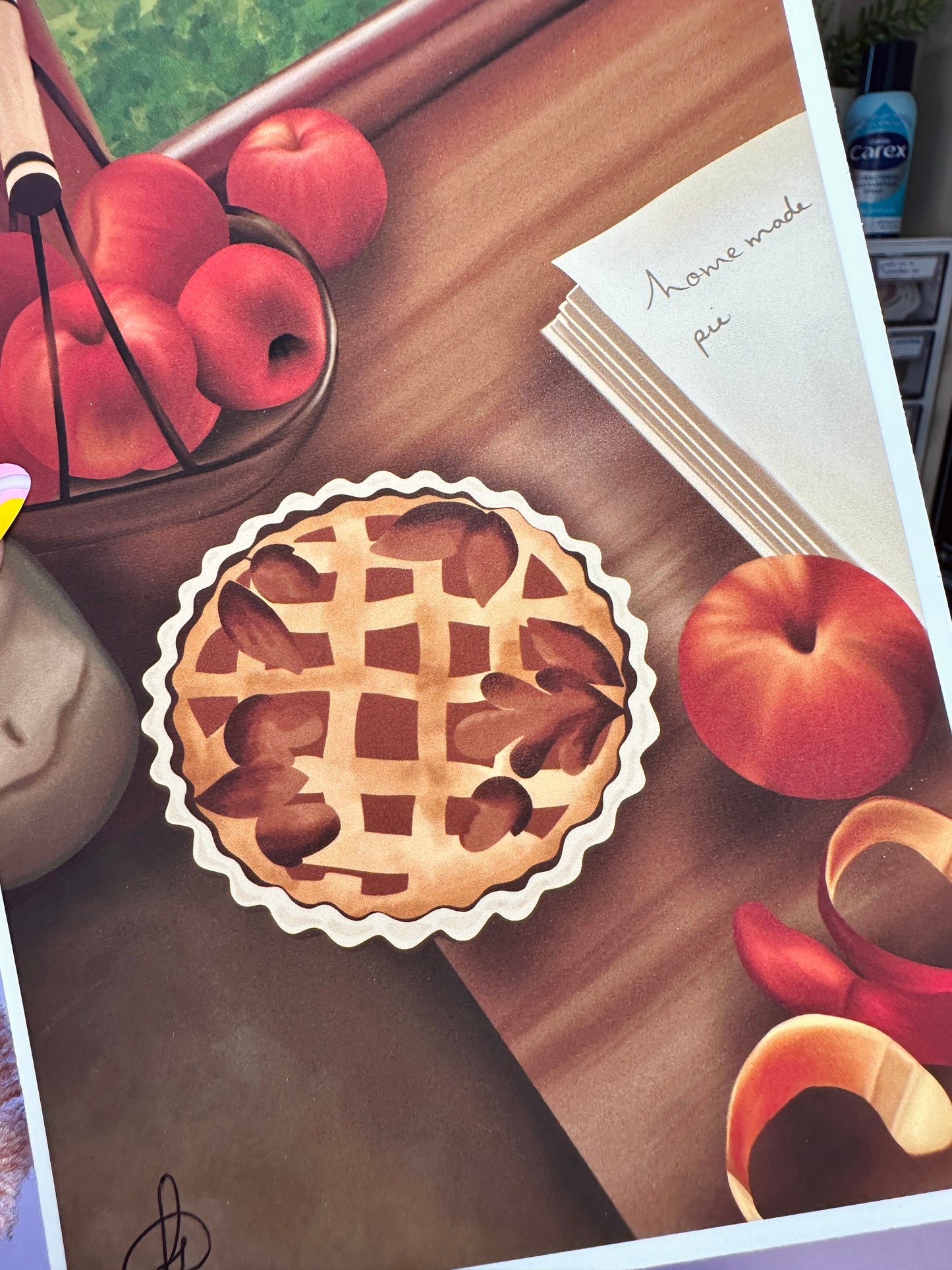 Homemade apple pie print