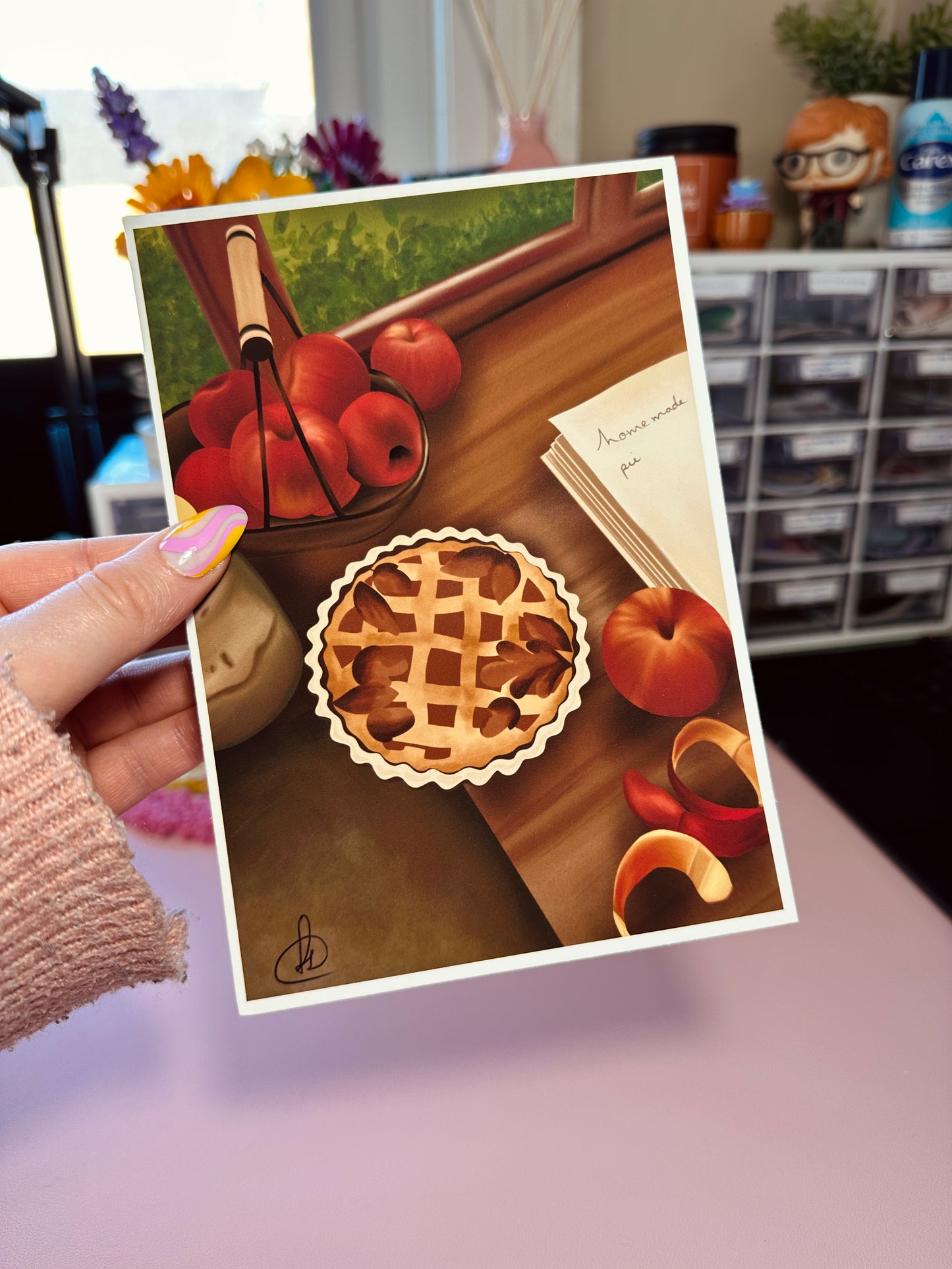 Homemade apple pie print