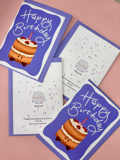 'Birthday jelly cake' Birthday card