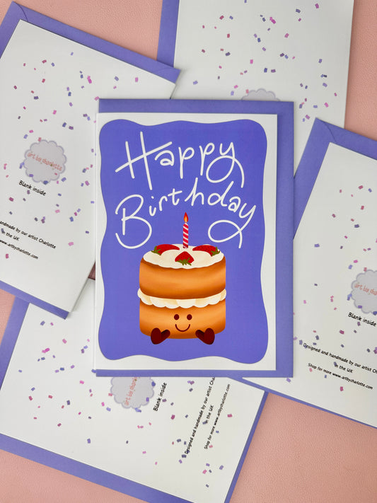 'Birthday jelly cake' Birthday card