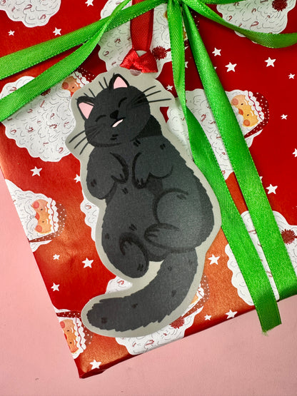 'Black cat' luxury gift tags (pack of 4)