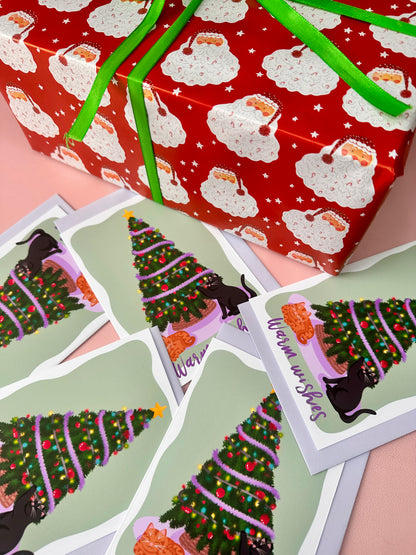 'The Real Gifts Under The Tree' Christmas card (pack of 5)