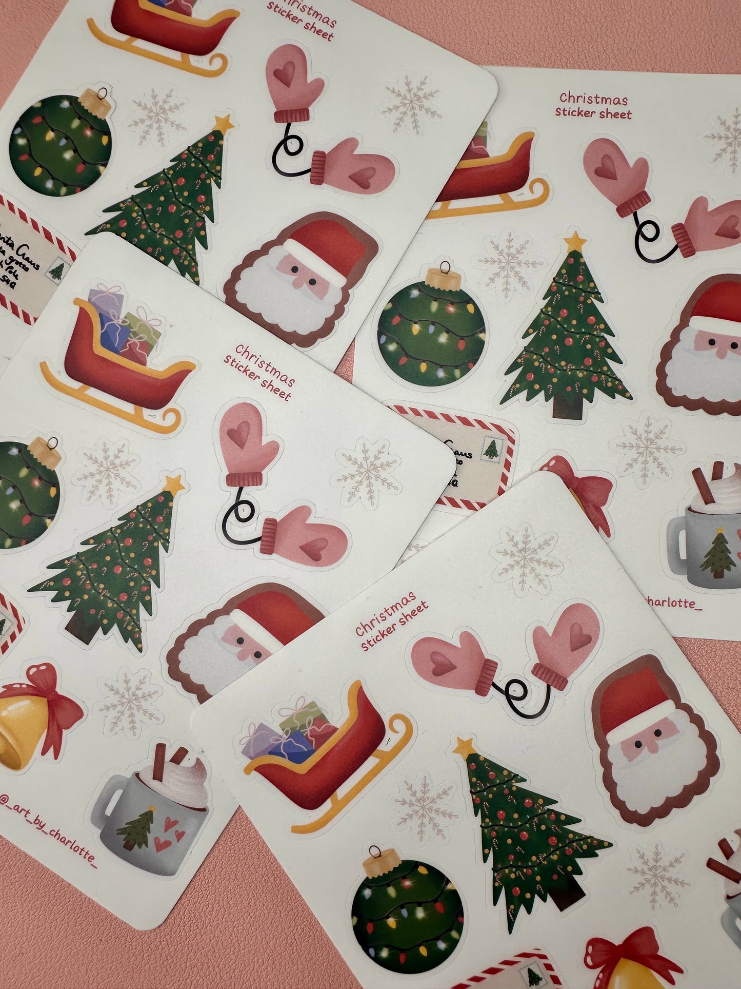 'Christmas' mini sticker sheet