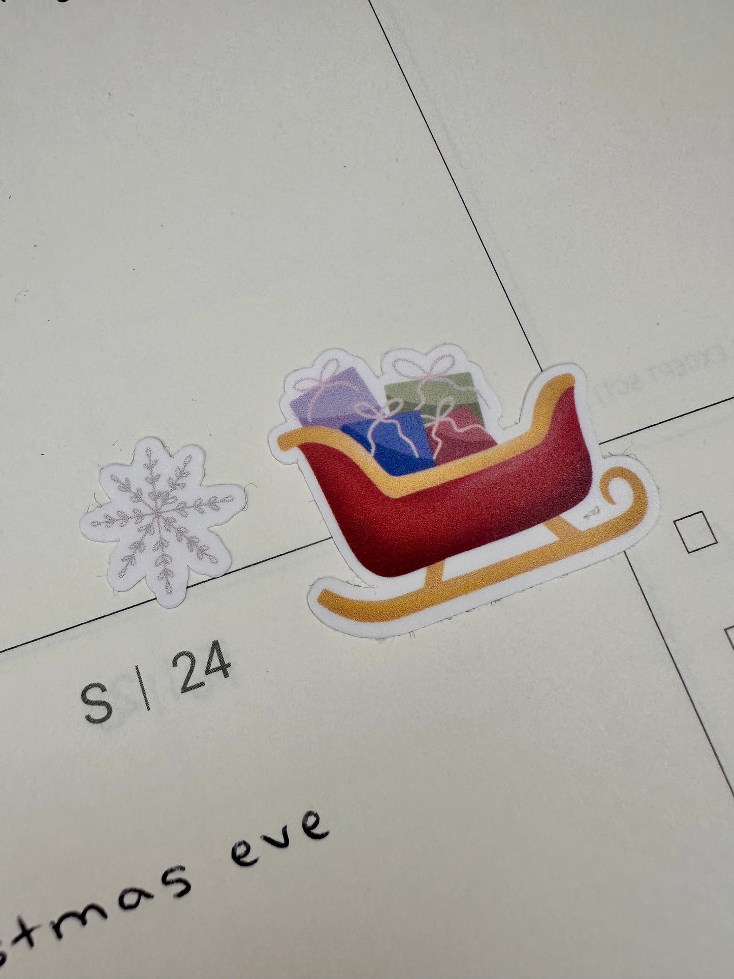 'Christmas' mini sticker sheet