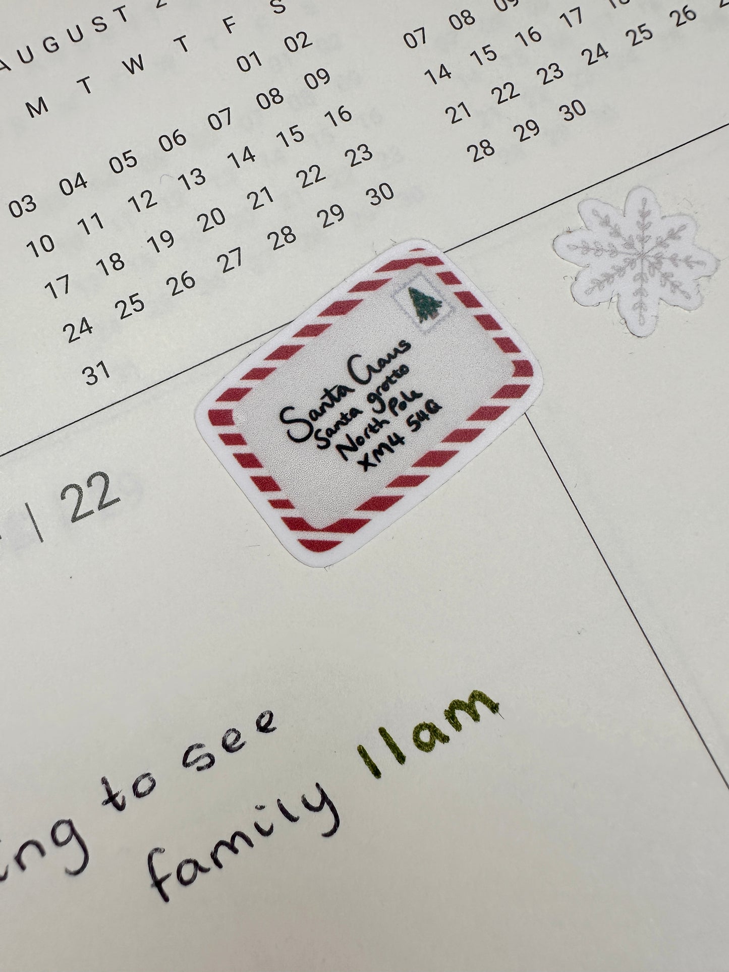 'Christmas' mini sticker sheet