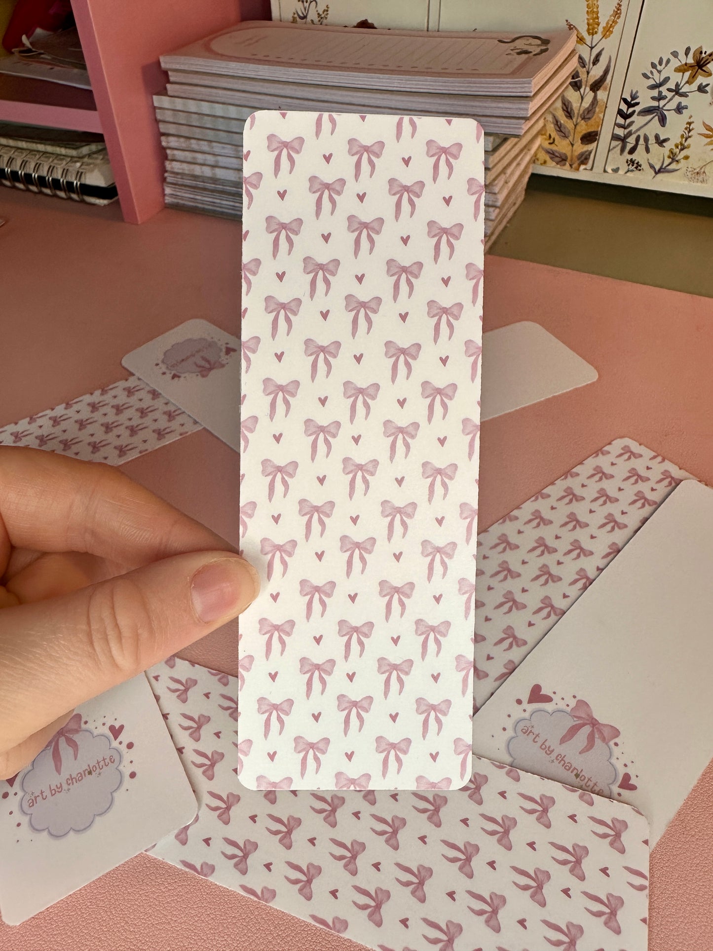 'Pink Girly' Bookmark