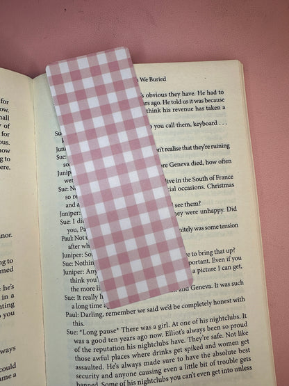 'Pink Check' bookmark