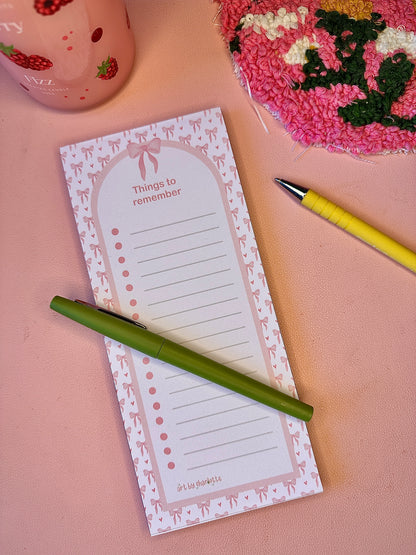 'Pink Girly' To-do list